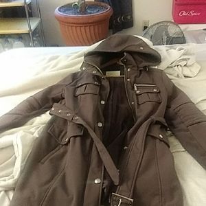 BCB Generation Coat. With removable hood and belt.